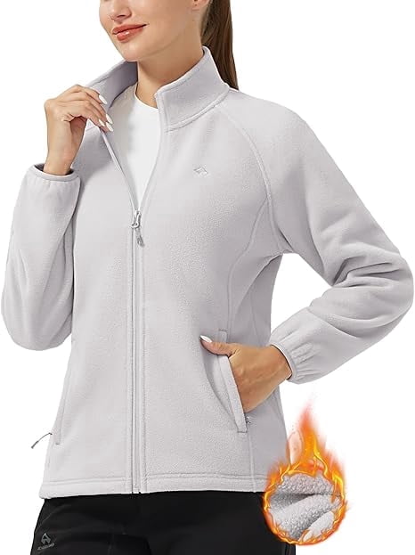 Athleisure Fleece Long Sleeve Jacket, Women's