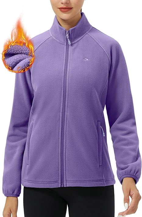 Piooner Decor Athleisure Fleece Long Sleeve Jacket, Women's