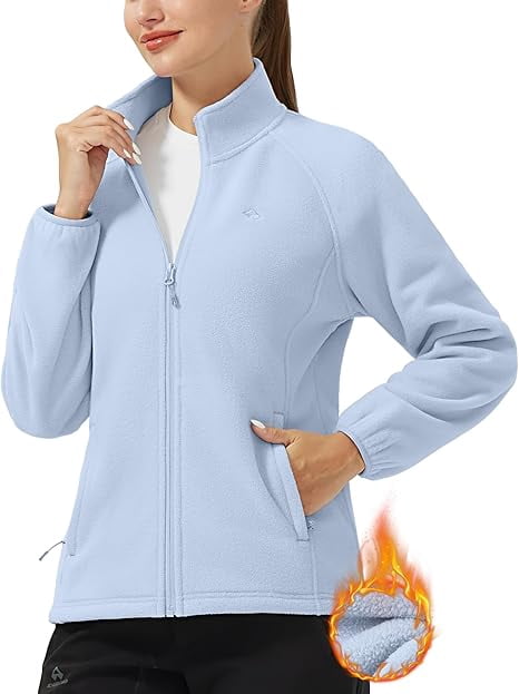 Piooner Decor Athleisure Fleece Long Sleeve Jacket, Women's