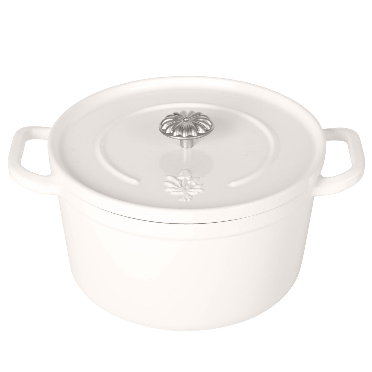 5-Quart Enameled Cast Iron Dutch Oven with Lid, Linen