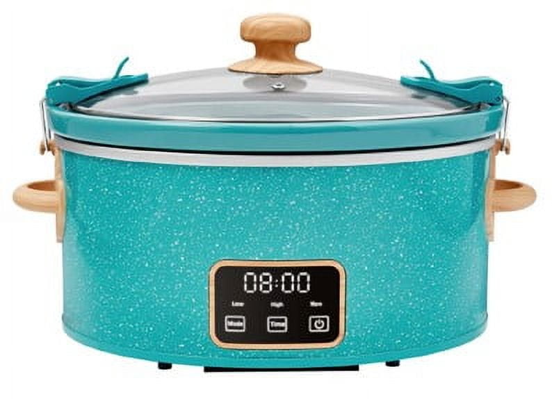 Teal Speckle 6 Quart Slow Cooker