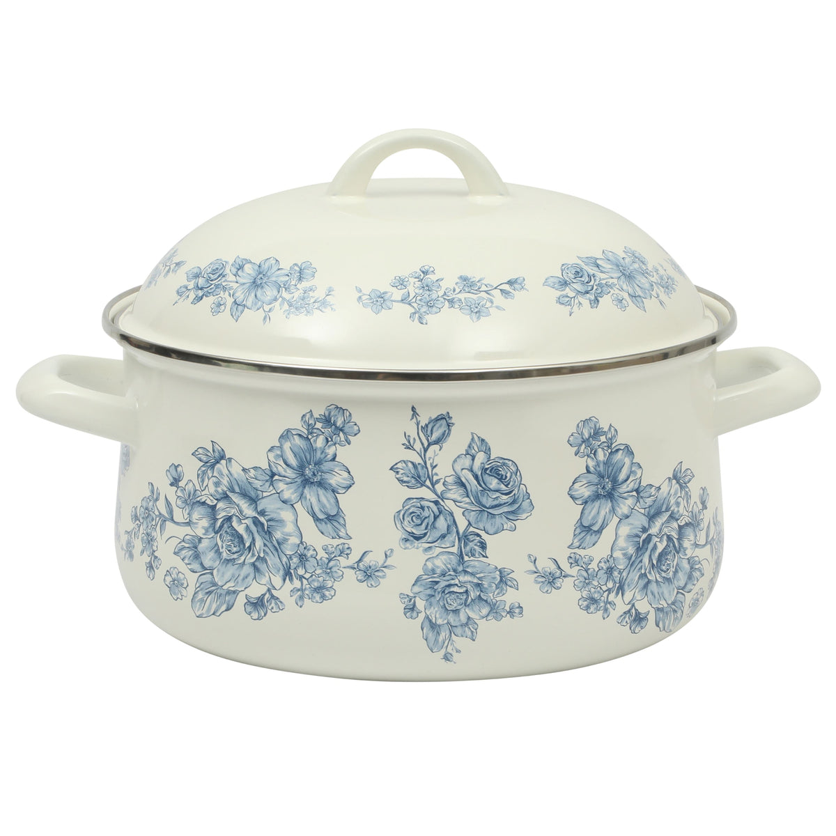 Agatha Enamel-on-Steel 6-Quart Dutch Oven, Blue