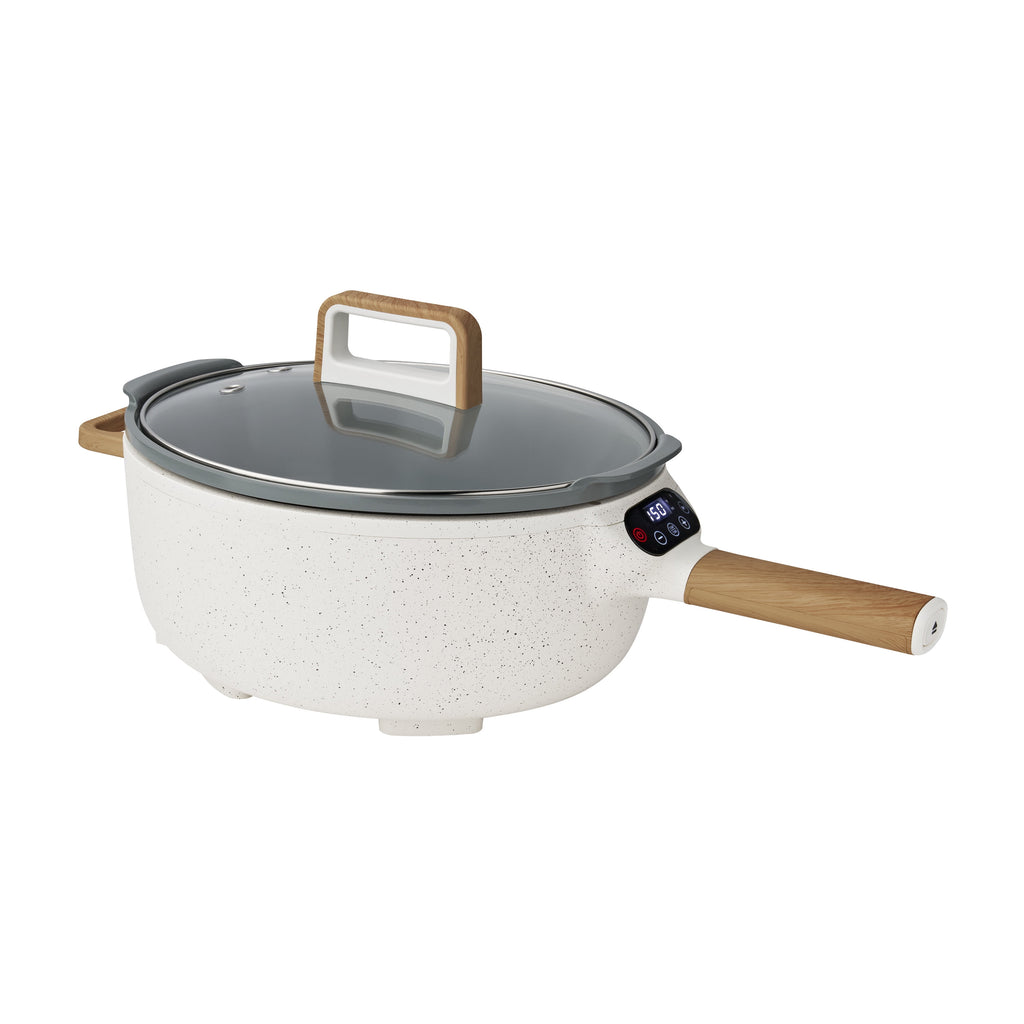 Electric Skillet with Detachable Handle