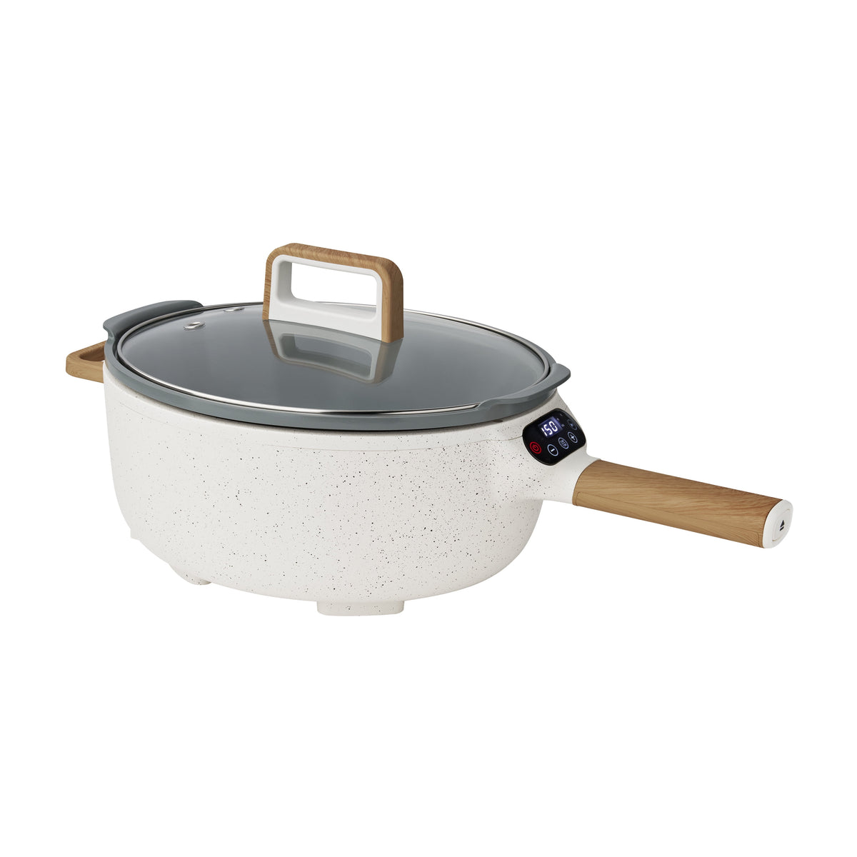 Electric Skillet with Detachable Handle