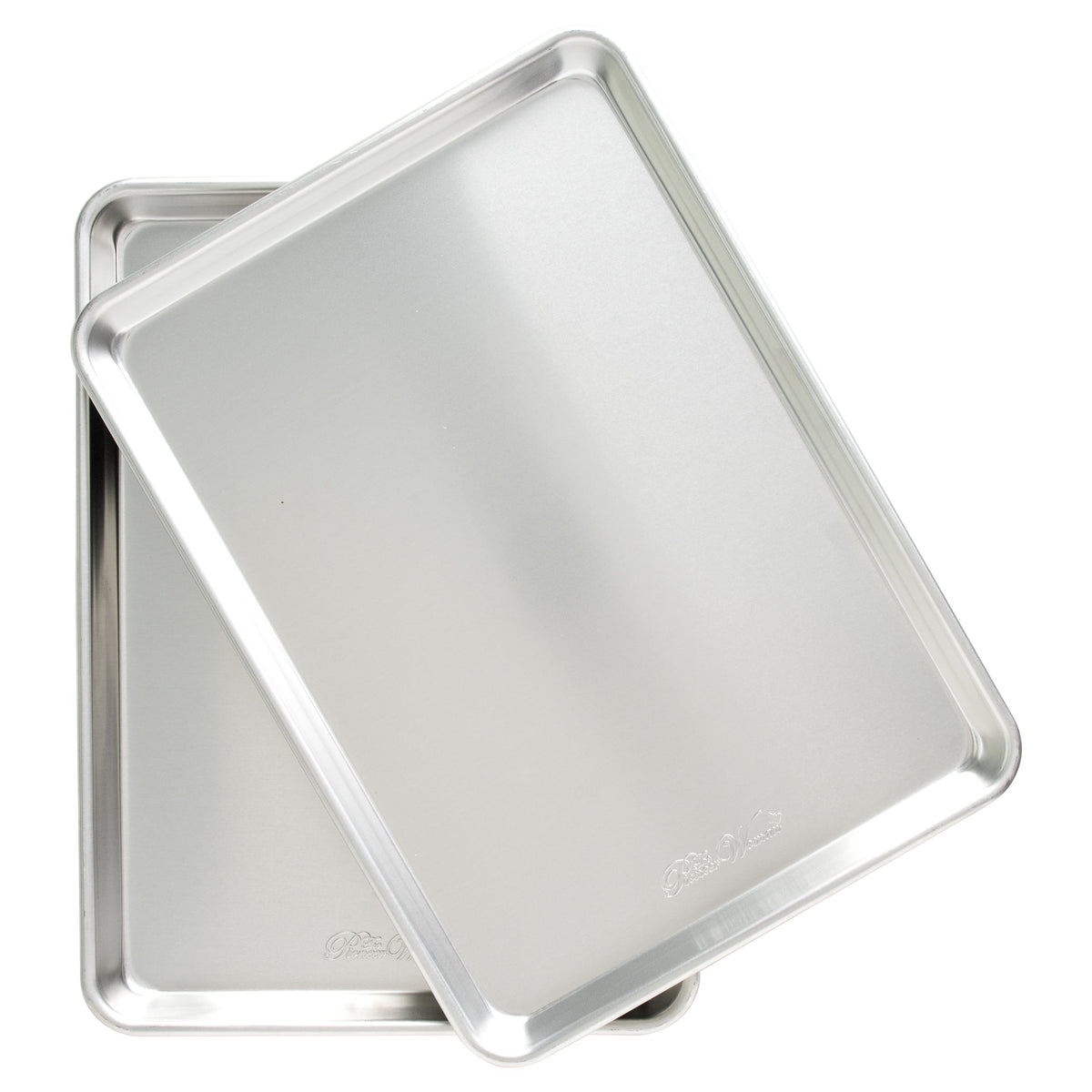 Naturals Aluminum 2 Pack Half Sheet Set Silver 17.1" x 12.1" x 1"