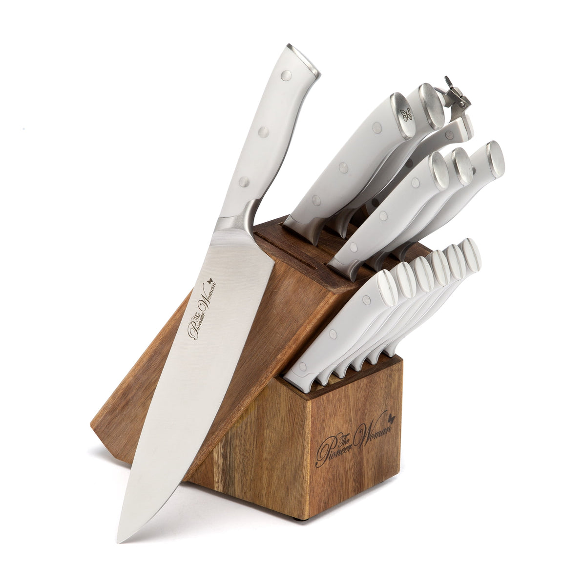 Signature 14-Piece Stainless Steel Knife Block Set, Gray