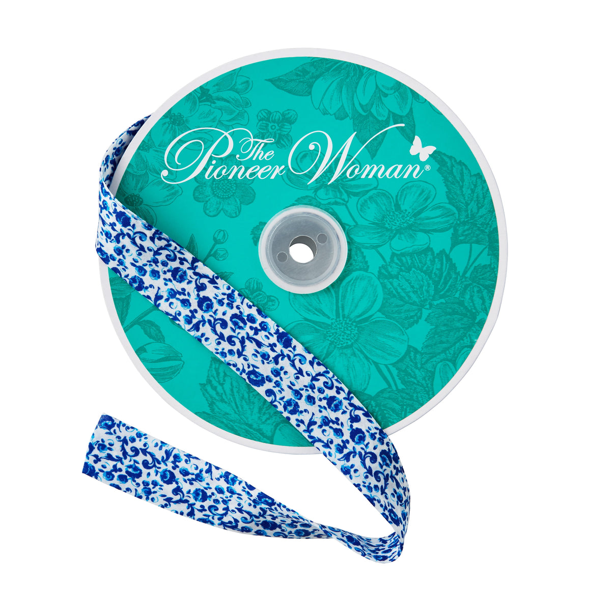 Piooner Decor Sweet Rose Double Fold Cotton Quilt Binding Ribbon, 7/8" x 25 Yards