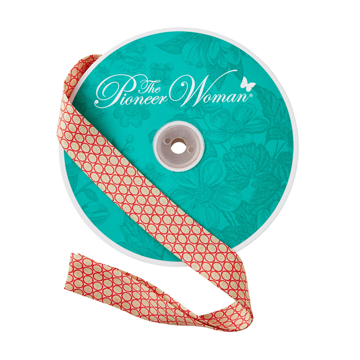 Piooner Decor Sweet Rose Double Fold Cotton Quilt Binding Ribbon, 7/8" x 25 Yards