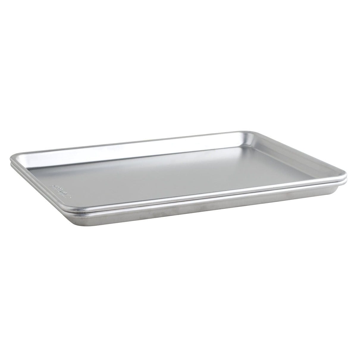 Naturals Aluminum 2 Pack Half Sheet Set Silver 17.1" x 12.1" x 1"