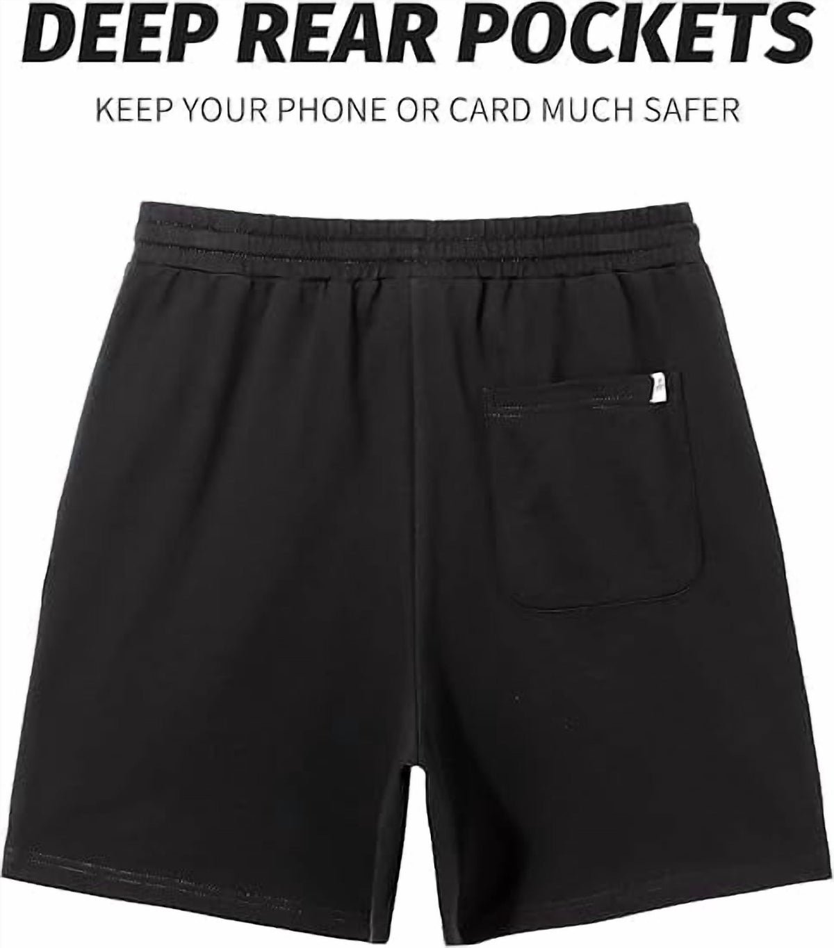 Sweat Shorts for Men 5 Inch Inseam Shorts Athletic Gym Workout Casual Cotton Shorts