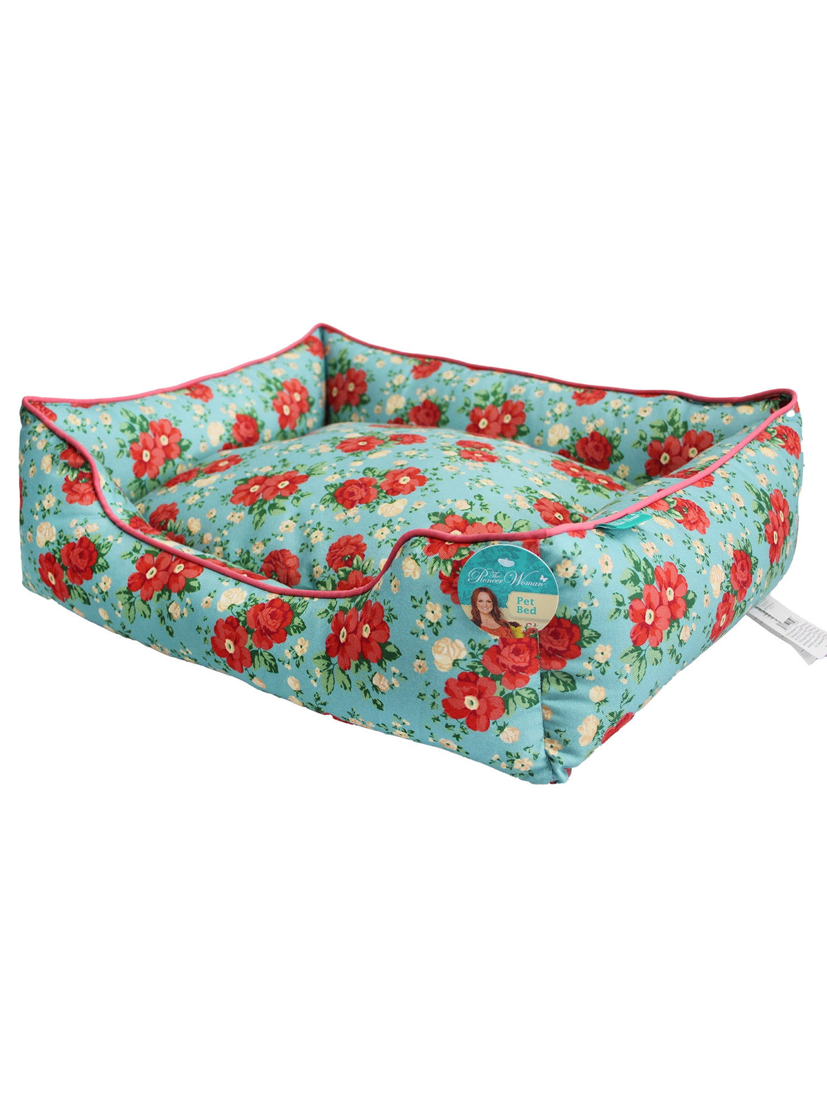 Vintage Floral Large Pet Bed, 34" x 24"