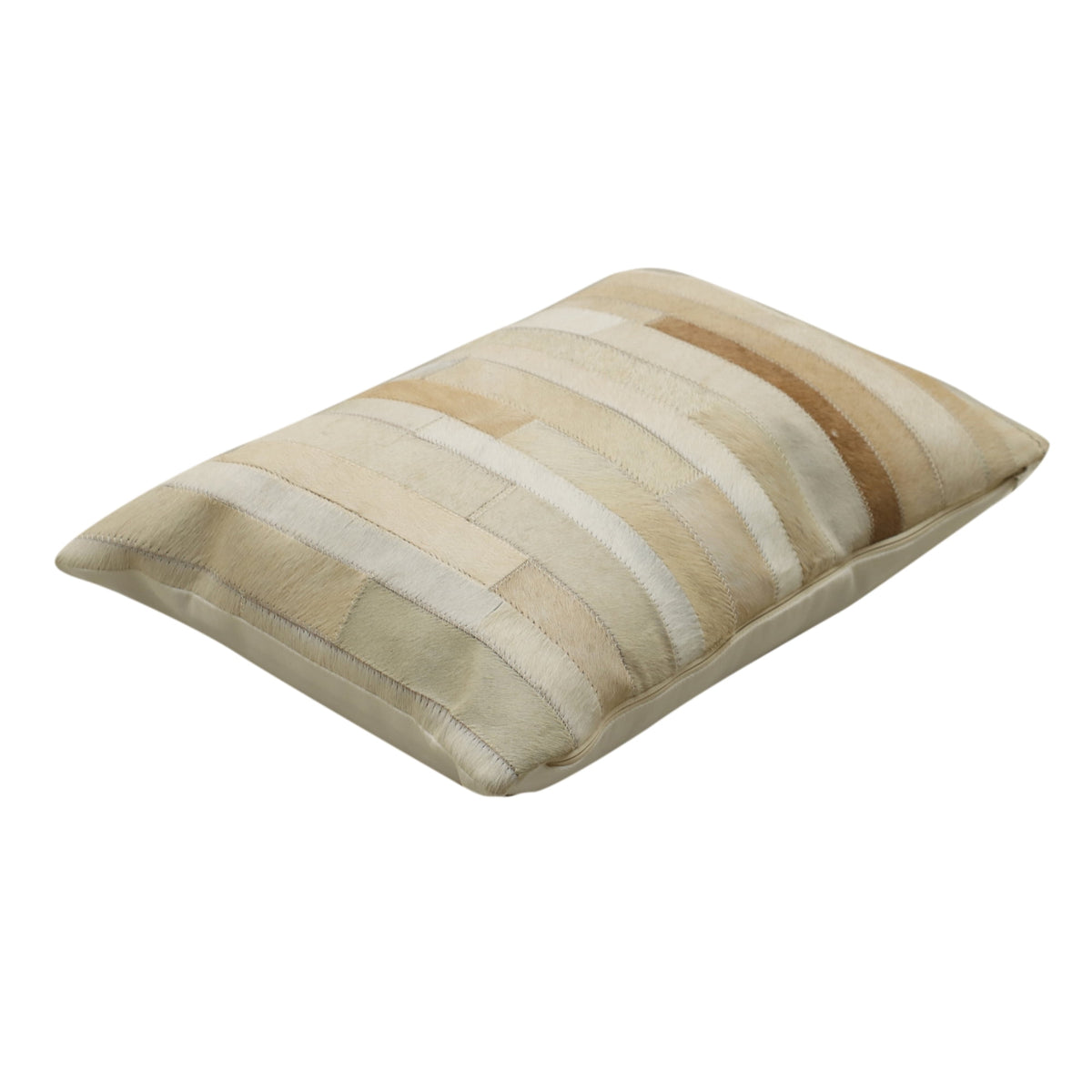 Ranch Patchwork Cowhide Lumbar Pillow 14" x 20"
