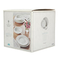 Vintage Lace 12-Piece Ceramic Dinnerware Set, Linen