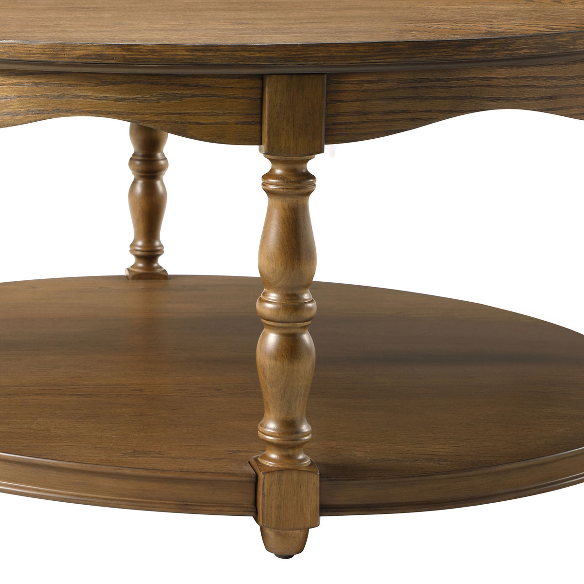 Helen Round Coffee Table, Heirloom Brown