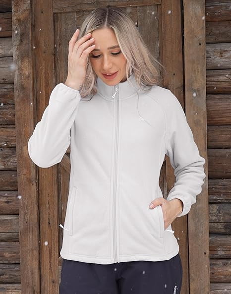 Athleisure Fleece Long Sleeve Jacket, Women's