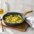 Prairie Signature Cast Aluminum 12" Fry Pan, Charcoal Speckle