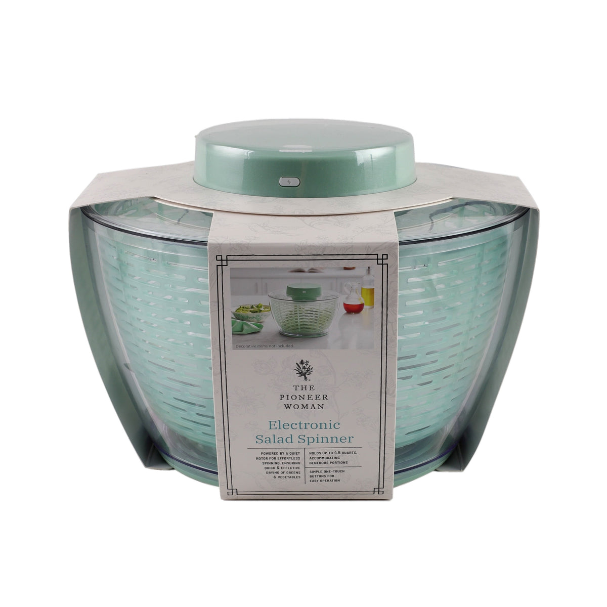 4.5-Quart Electric Salad Spinner
