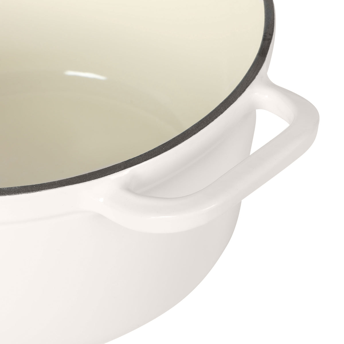 5-Quart Enameled Cast Iron Dutch Oven with Lid, Linen