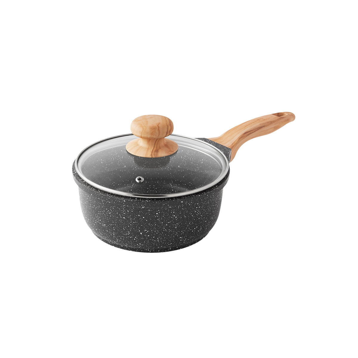 Prairie Signature 14-Piece Cast Aluminum Cookware Set, Charcoal
