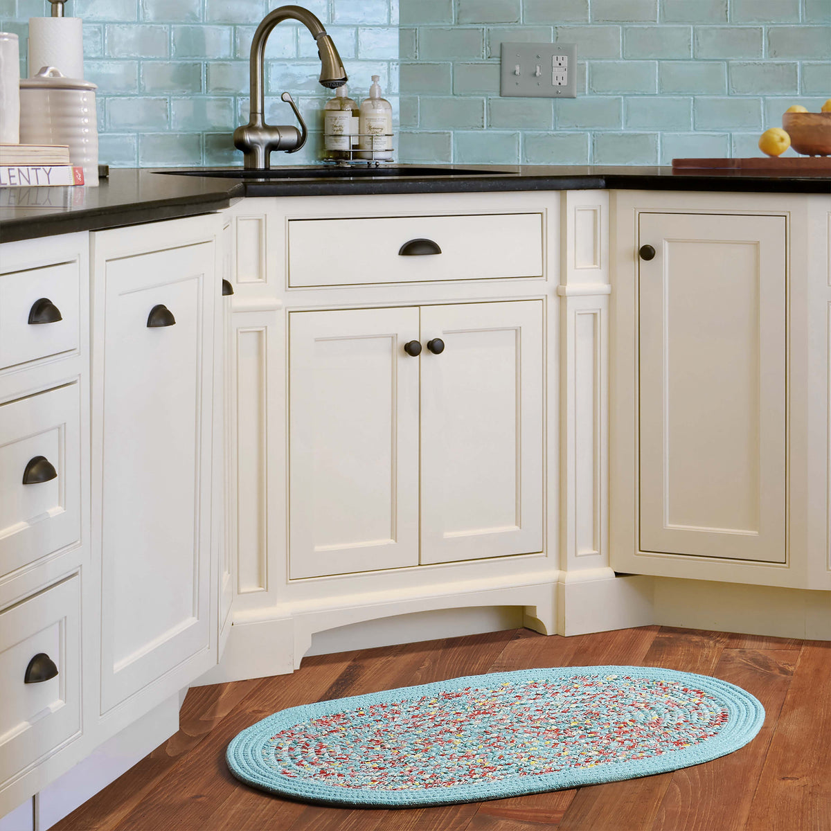 3-Pack The Pioneer Woman Rustic Vintage Floral Geometric Kitchen Mat Multicolor 20W X 30L