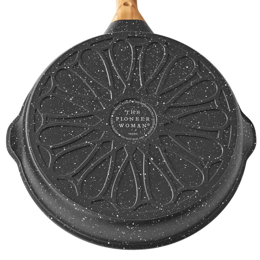 Prairie Signature Cast Aluminum 12" Fry Pan, Charcoal Speckle