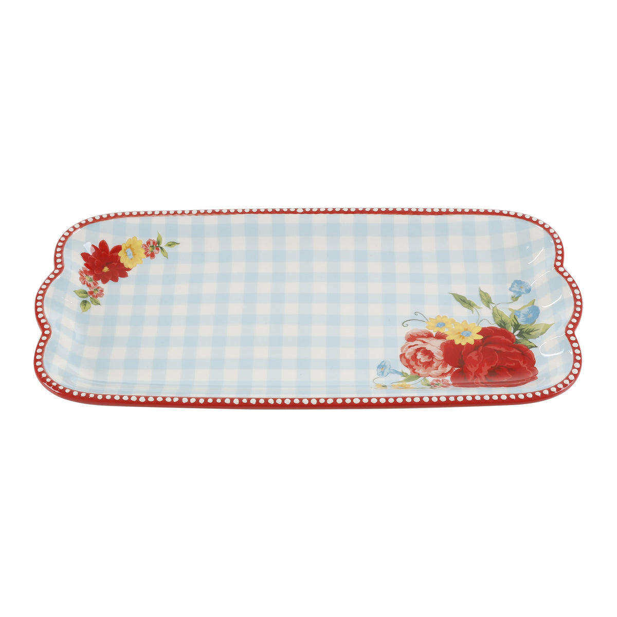 Floral Medley 3-Piece Ceramic Serving Platter Set