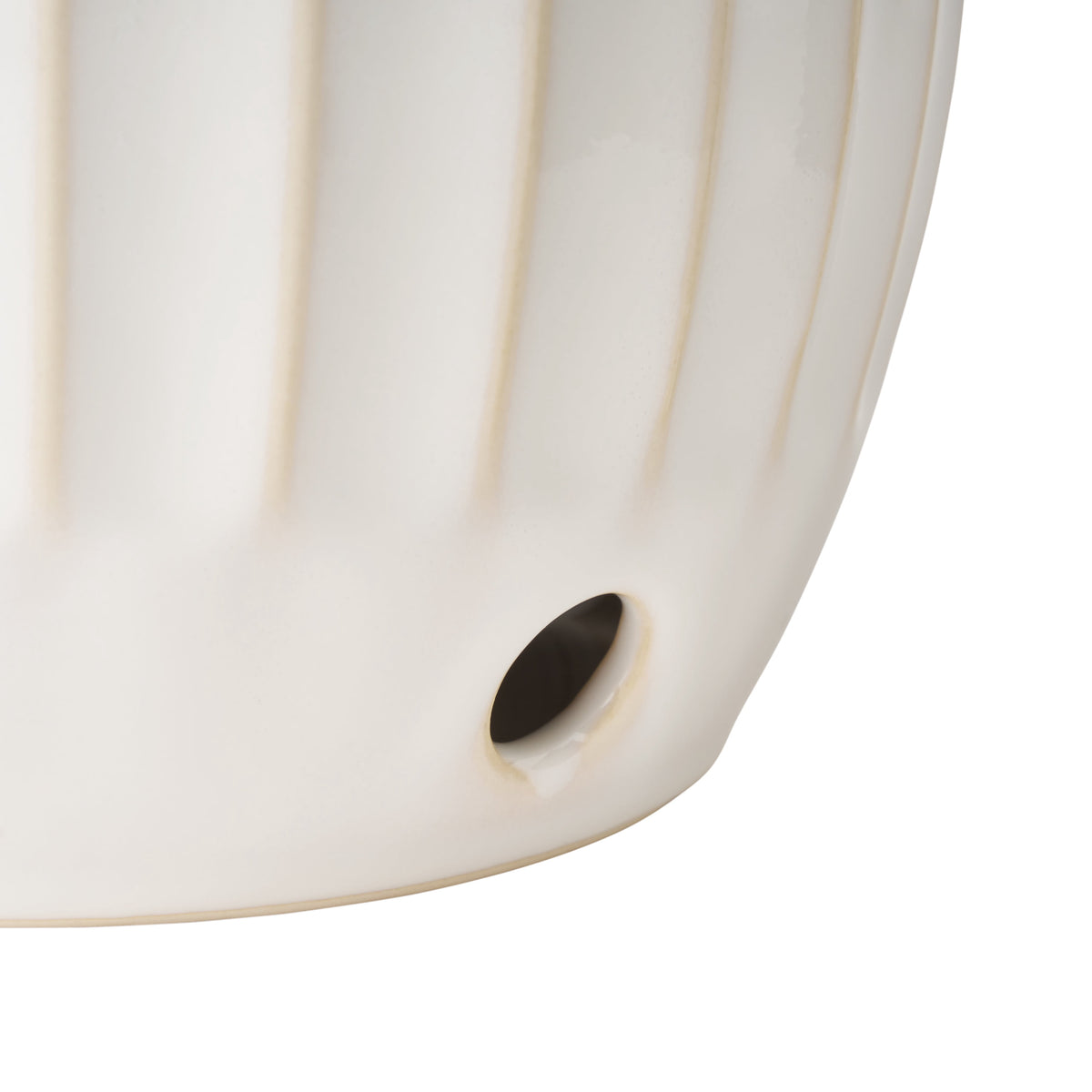 Colette Stoneware Onion Keeper, White