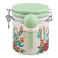 2-Pack The Pioneer Woman Painted Meadow Large Canister With Ceramic Spoon Best Used For Pantry