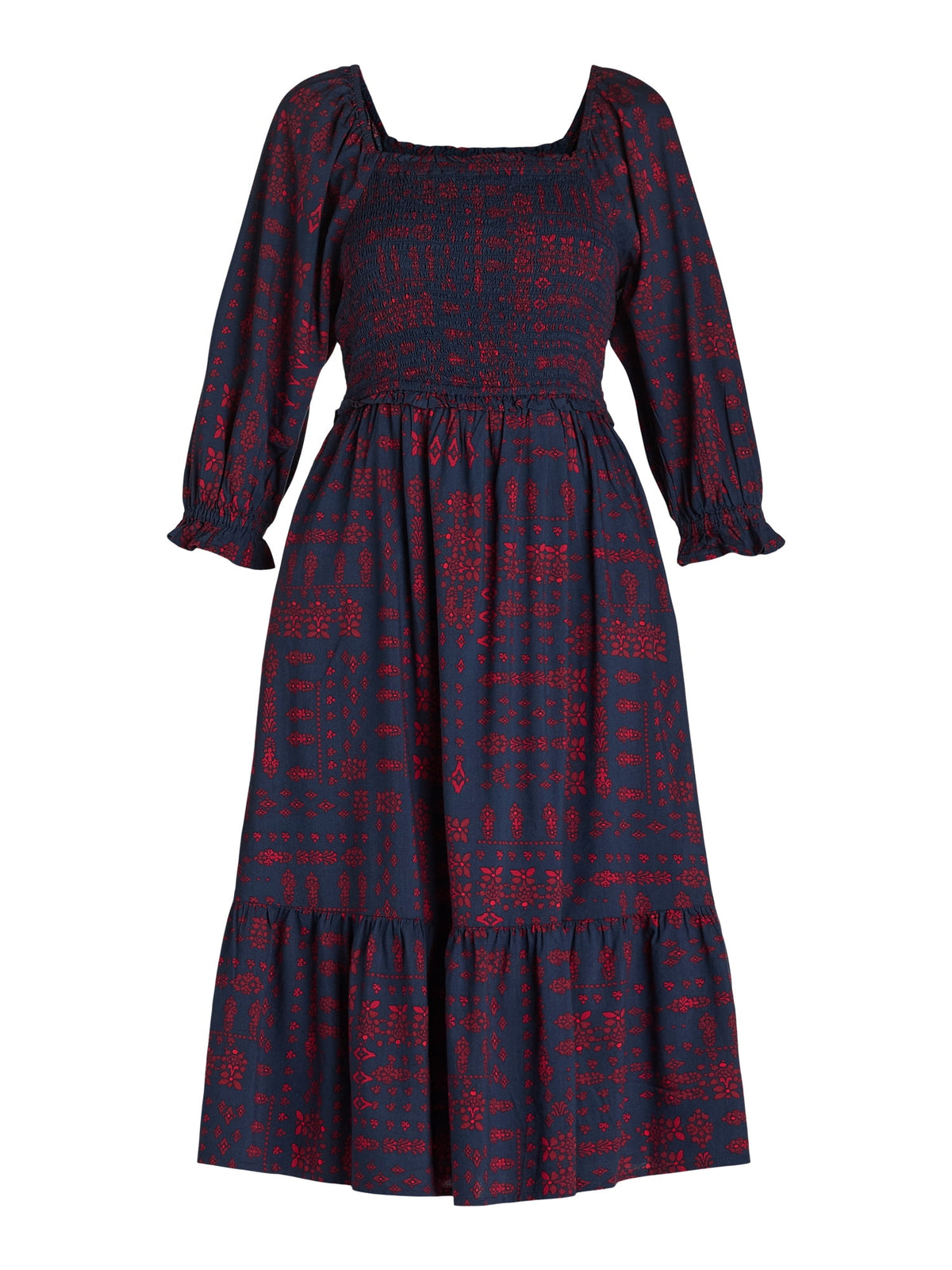 Smocked Bodice Midi Dress, Women's, Sizes XS-3X