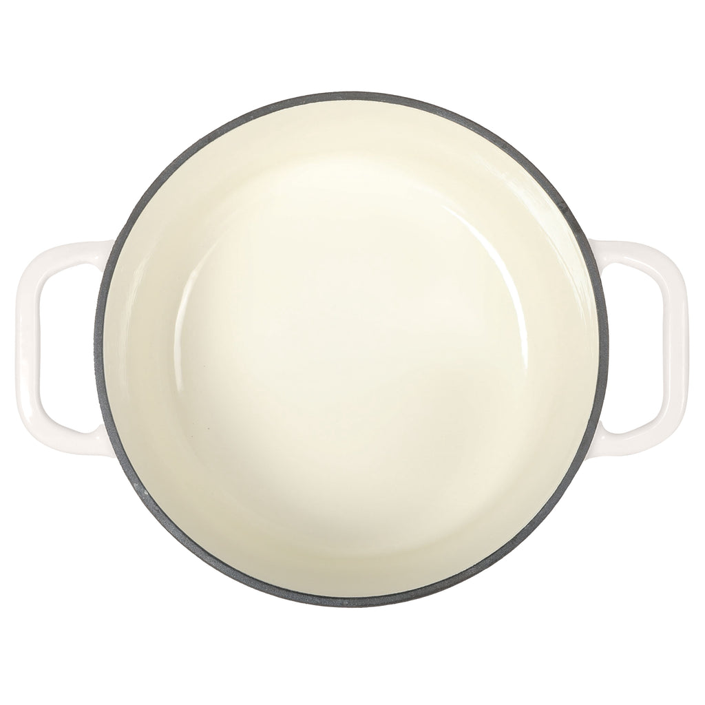 5-Quart Enameled Cast Iron Dutch Oven with Lid, Linen