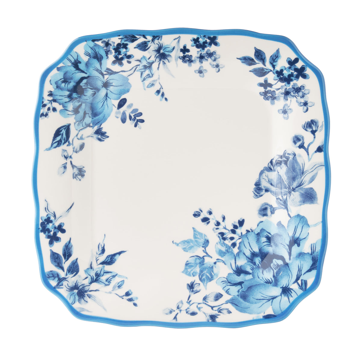 Delilah 12-Piece Stoneware Dinnerware Set, Blue